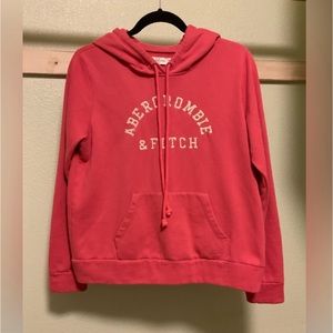 Coral / Pink Hoodie Abercrombie Fitch